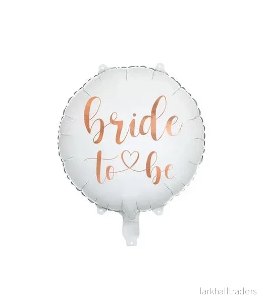 Folieballong, bride to be vit 45 cm Folieballong, bride to be vit 45 cm