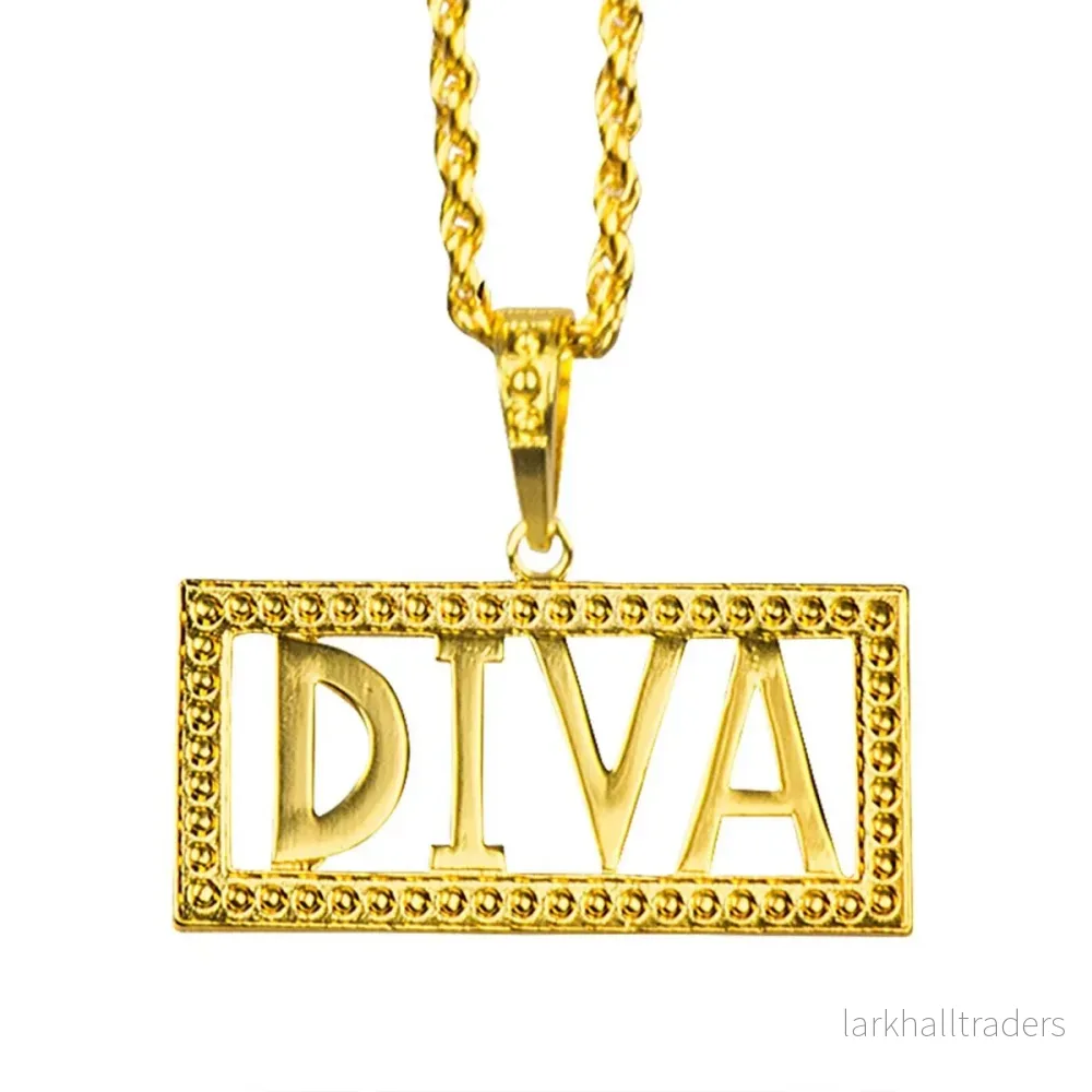 Halsband, diva guld