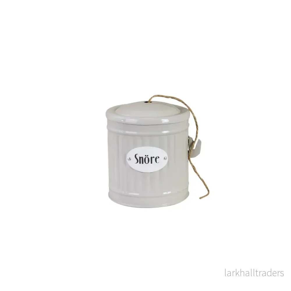 Plåtburk Hugo Snöre Beige Plåtburk Hugo Snöre Beige