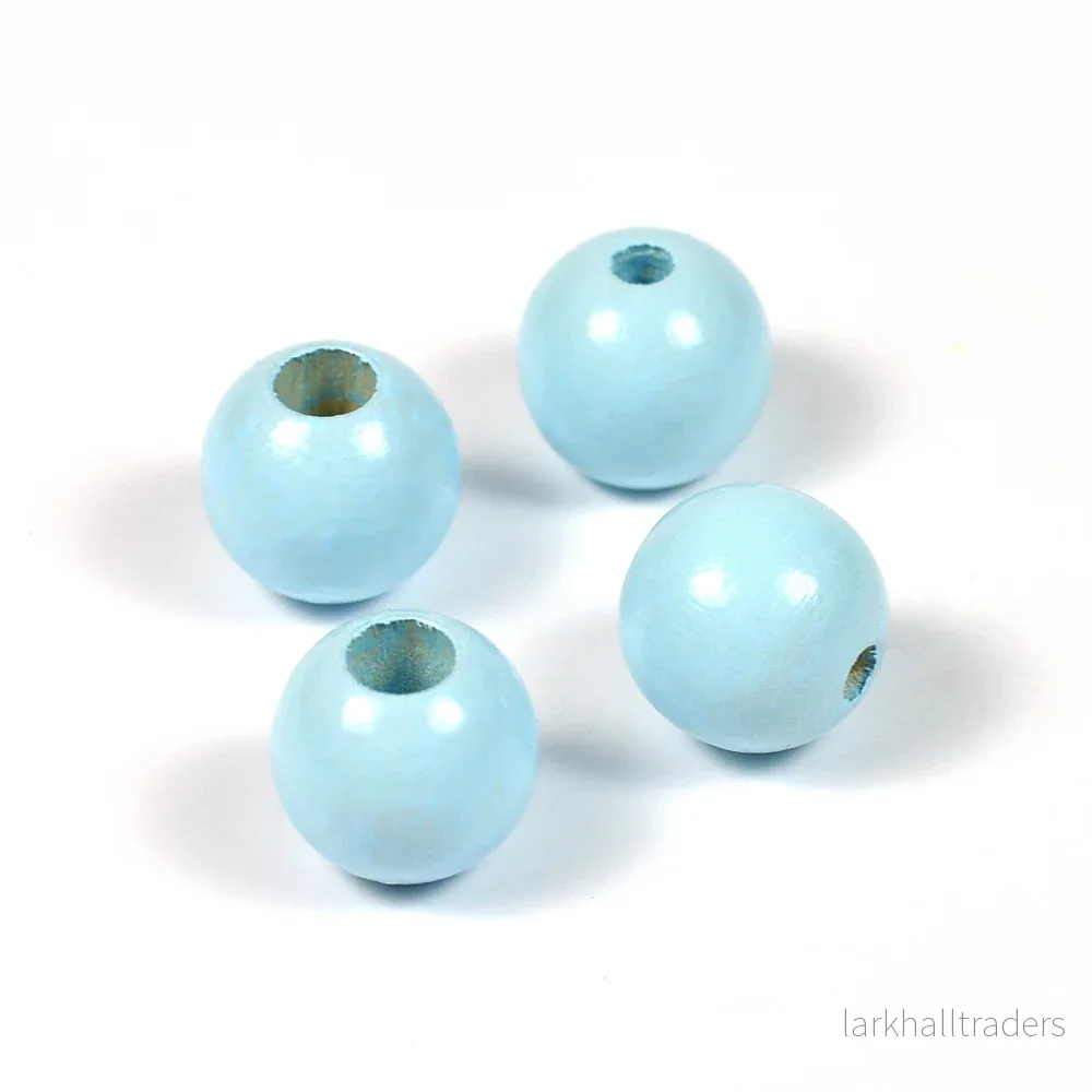 Säkerhetspärlor, 12mm, ljusblå, 6st Säkerhetspärlor, 12mm, ljusblå, 6st