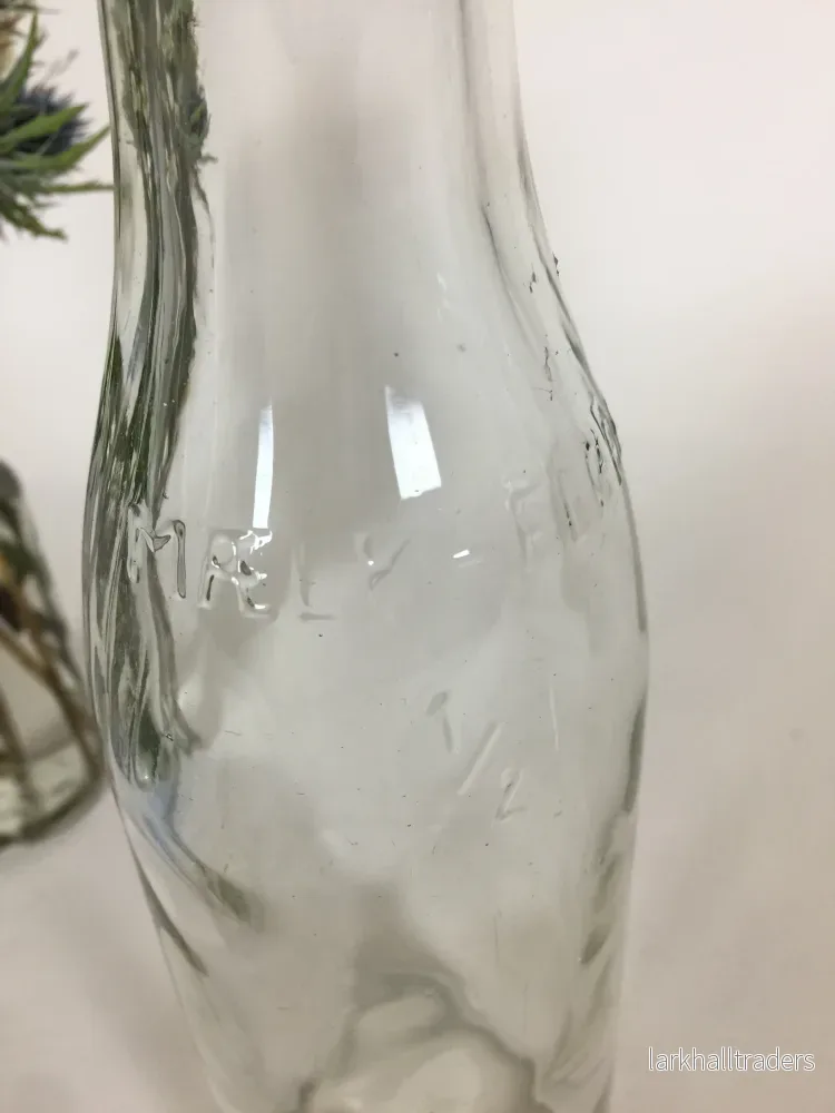 Gammal mjölk- och gräddflaska 1/2 liter - Bild 3