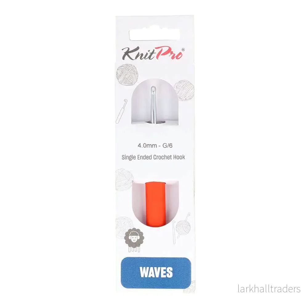 Knit Pro Waves softgrip, virknål - Bild 3