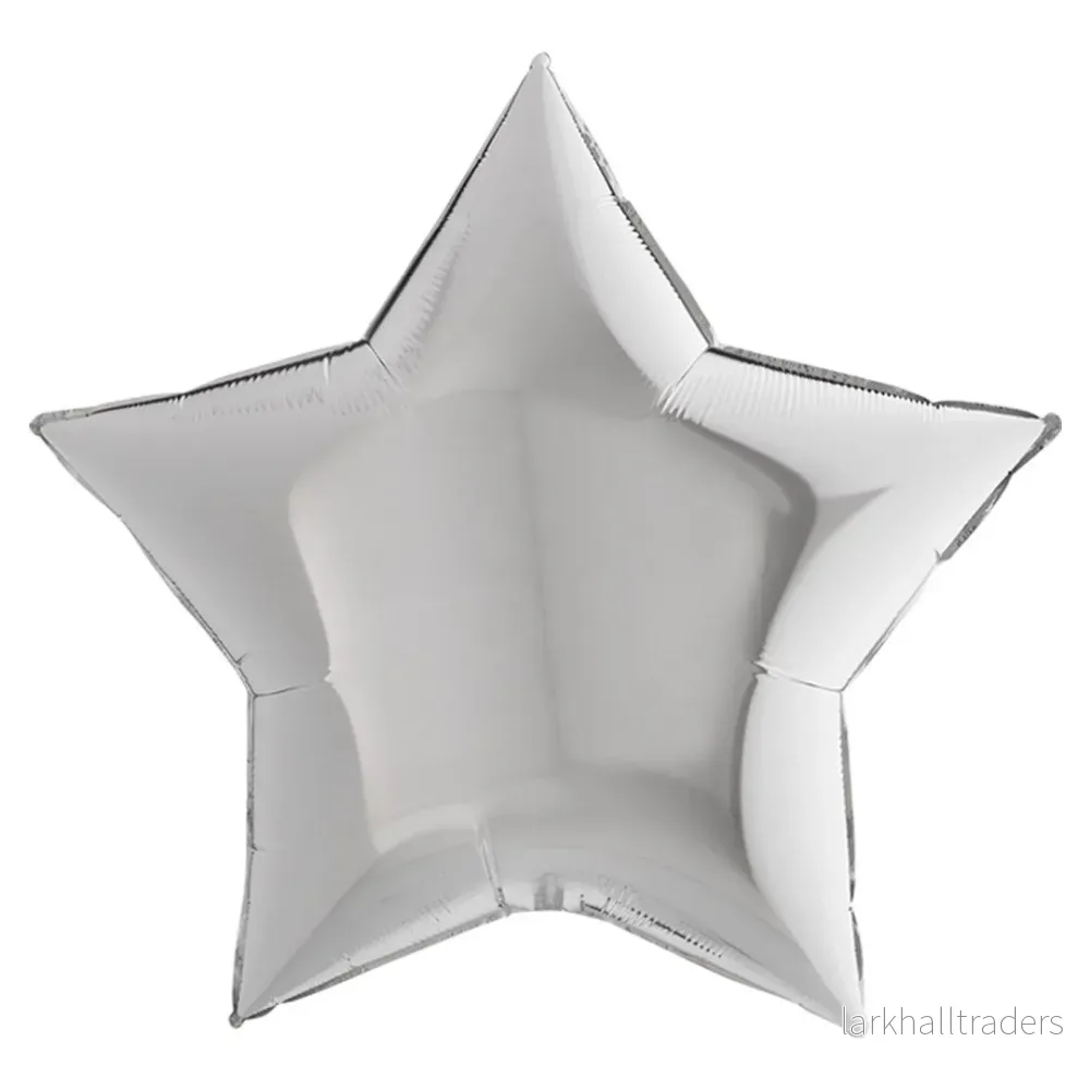 Folieballong, stjärna silver 91 cm Folieballong, stjärna silver 91 cm