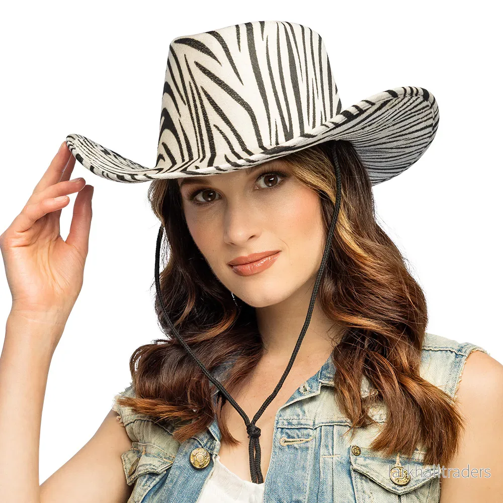 Cowboyhatt, zebra - Bild 3
