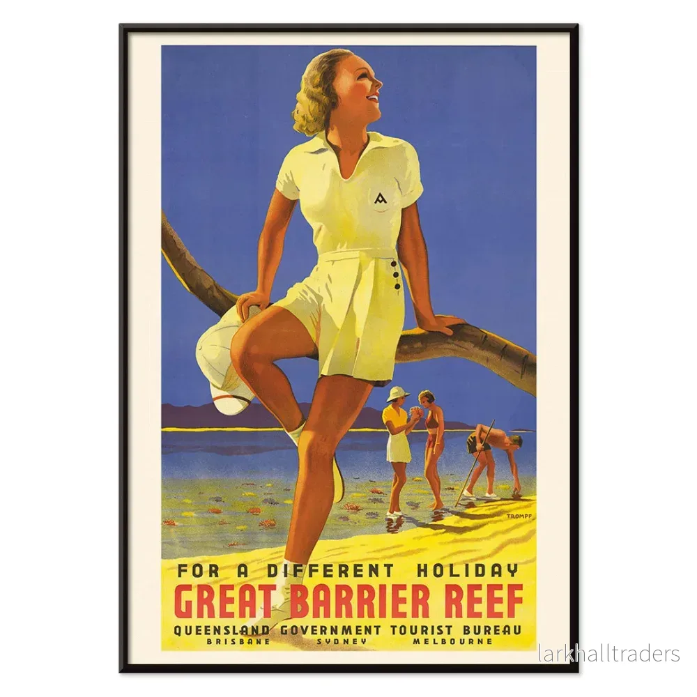 Kvinna sittande på en gren Poster - Bild 2