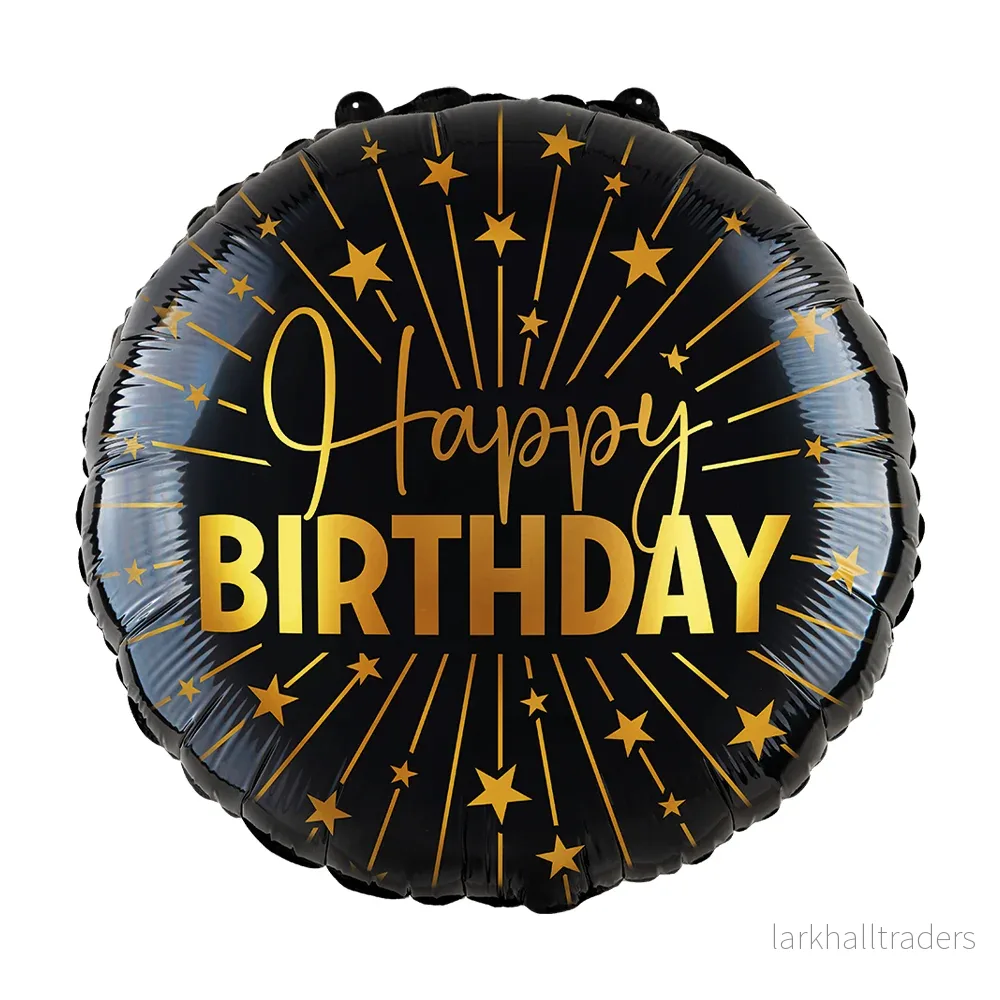 Folieballong, happy birthday golden celebratons 46 cm Folieballong, happy birthday golden celebratons 46 cm