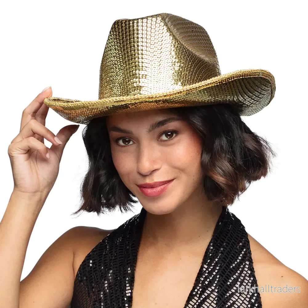 Cowboyhatt, groovy guld - Bild 3