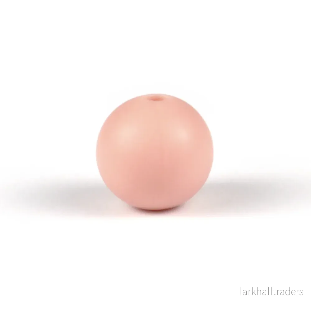 Silikonpärlor, dusty pink, 12mm