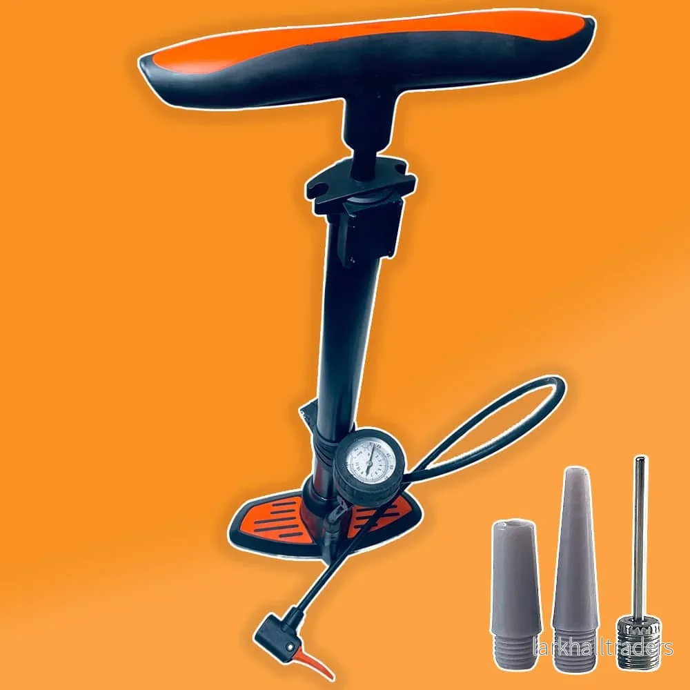 Cykelpump Deluxe: 11 bar/160 PSI med Inbyggd Tryckmätare