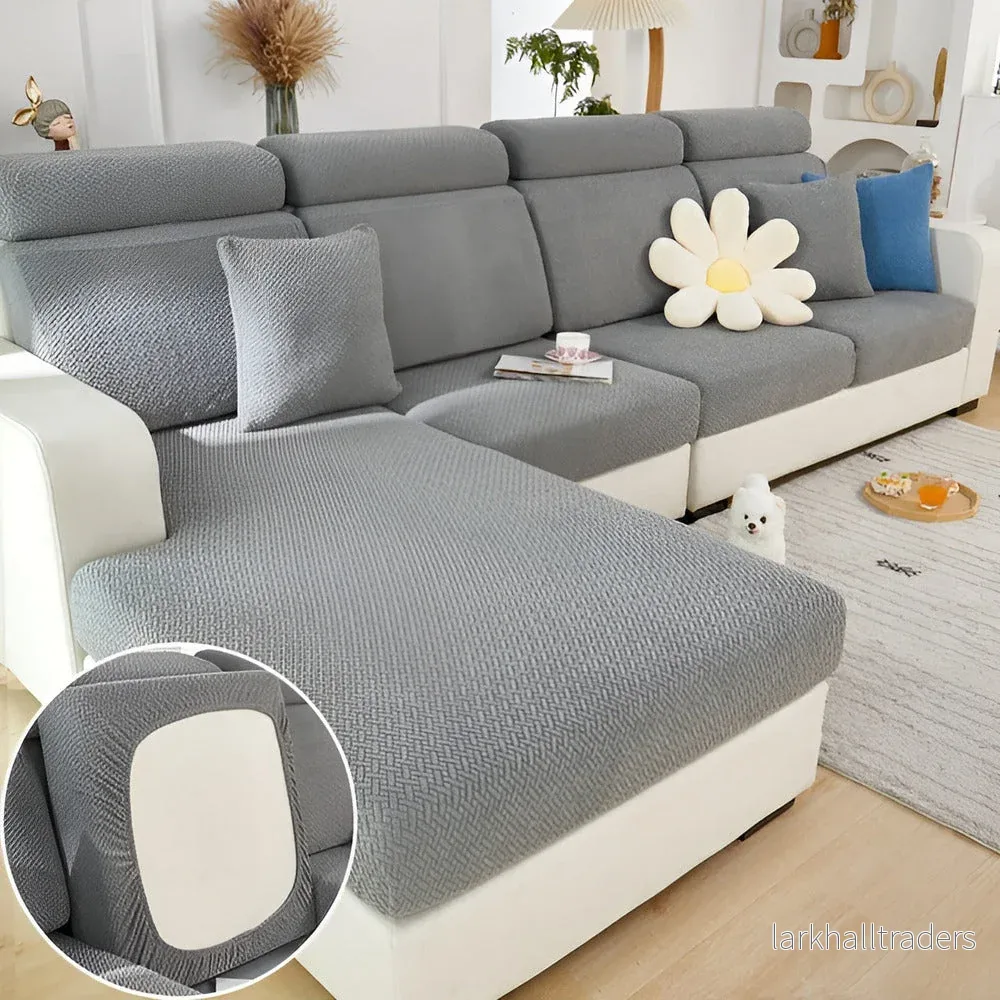 VelvetGuard SofaShield – 360° Skyddande Stretchöverdrag för Soffor