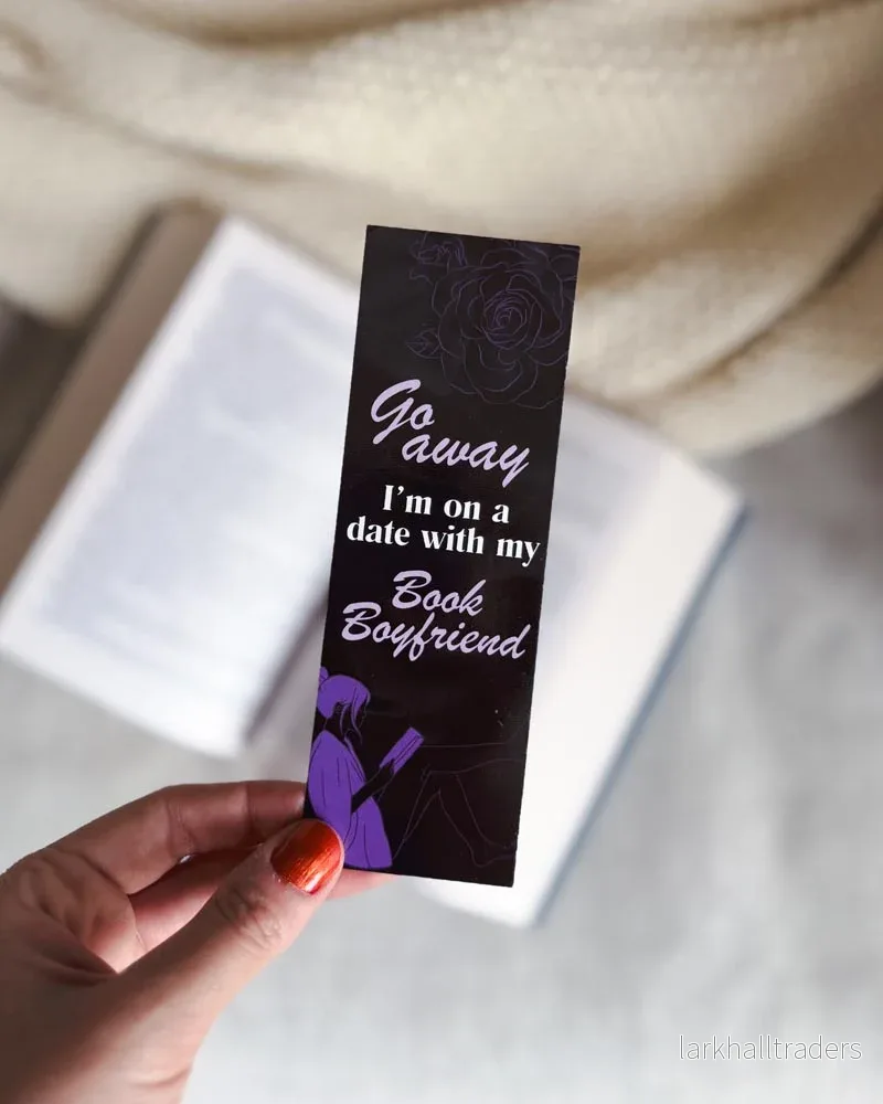 Pappersbokmärke – Go away, I’m on a date with my book boyfriend Pappersbokmärke – Go away, I’m on a date with my book boyfriend