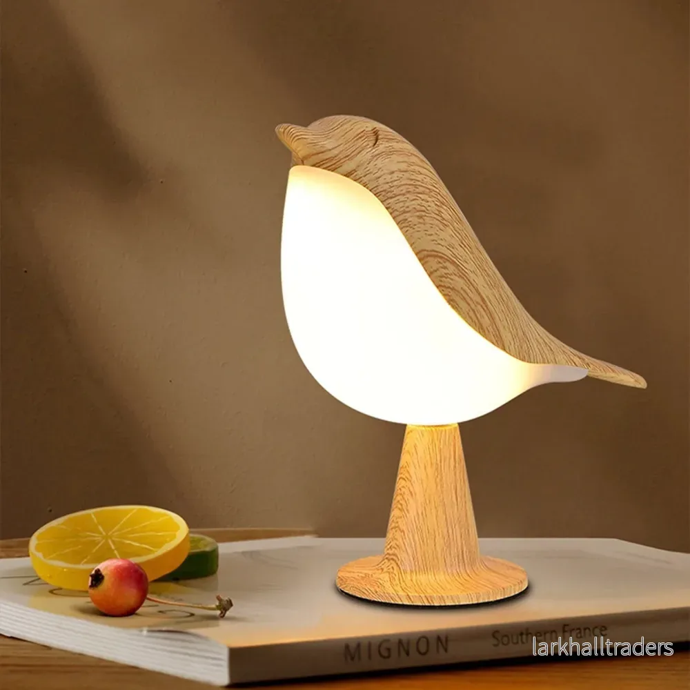 Fågeln Lumi – Stilfull bordslampa med fågelmotiv och LED-belysning – Elegant inredningsbelysning för varje rum