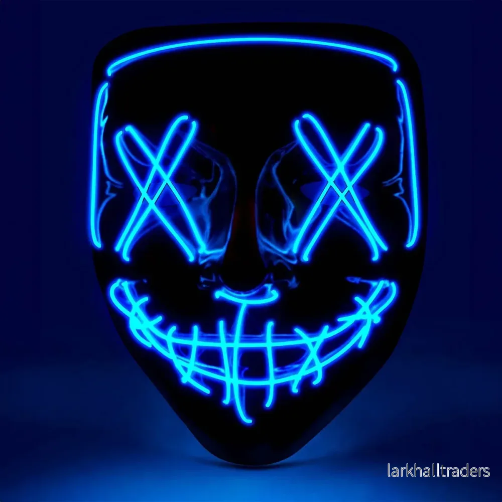 LED-mask, scary blå