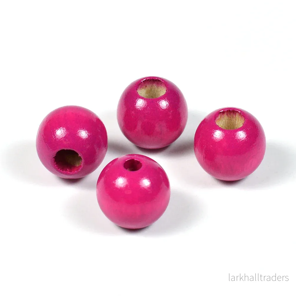 Säkerhetspärlor, 12mm, fuchsia, 6st Säkerhetspärlor, 12mm, fuchsia, 6st