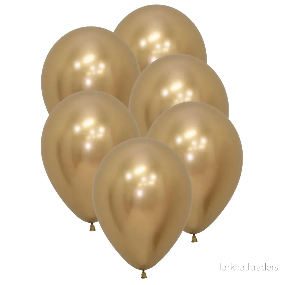 Ballonger, reflex guld 6 st