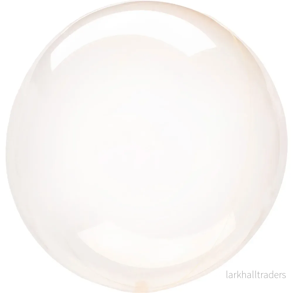 Klotballong, transparent orange 40 cm Klotballong, transparent orange 40 cm