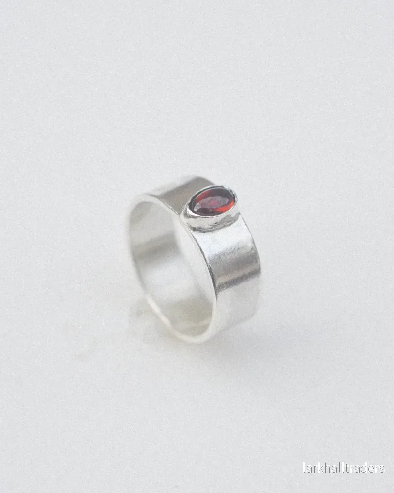 Granat Ring Sterlingsilver