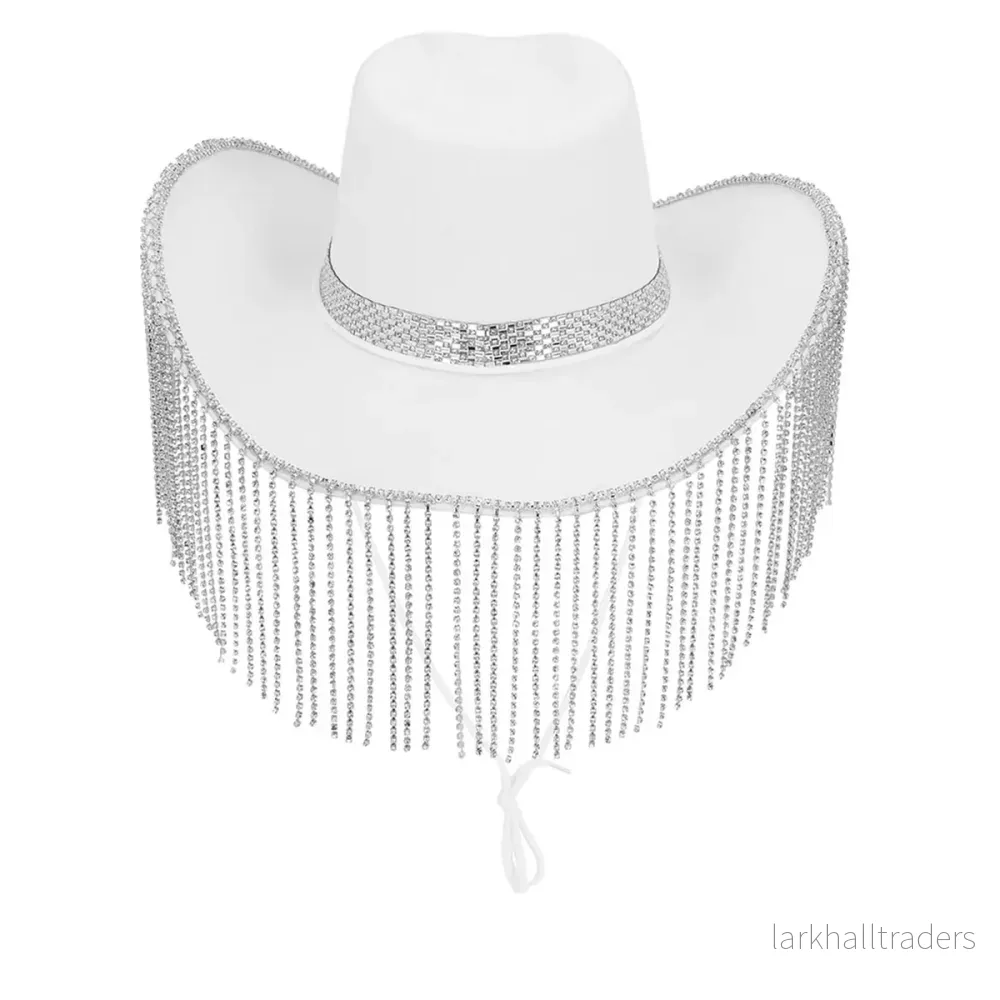 Cowboyhatt, showgirl vit - Bild 2
