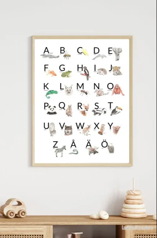 Animal Alphabet (Swedish) Poster - Bild 2