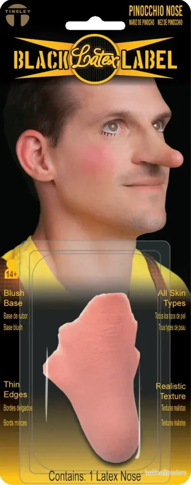 Black Label Latex Noses – Pinocchio Nose Black Label Latex Noses – Pinocchio Nose