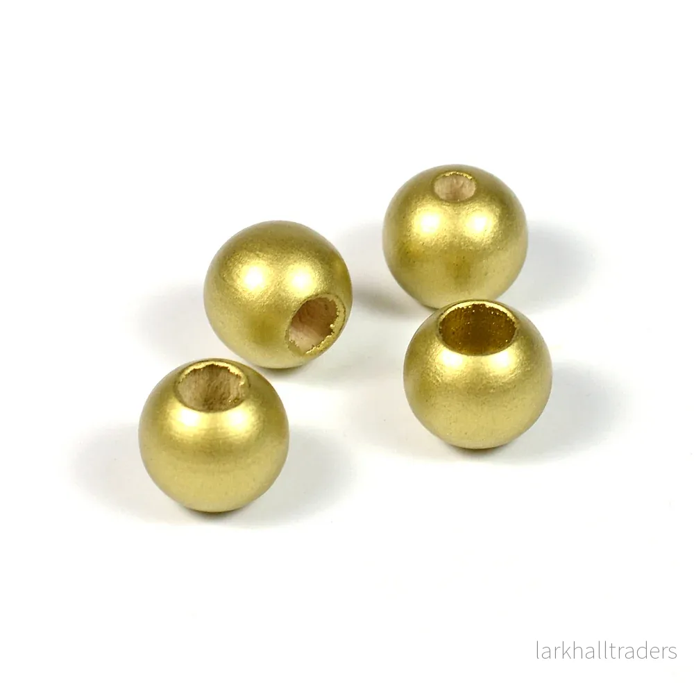 Säkerhetspärlor, 10mm, guld, 6st Säkerhetspärlor, 10mm, guld, 6st