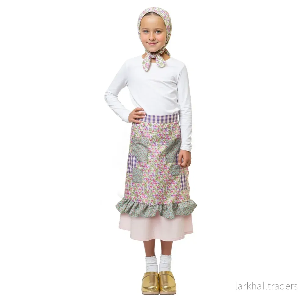 Förkläde och scarf, barn Förkläde och scarf, barn