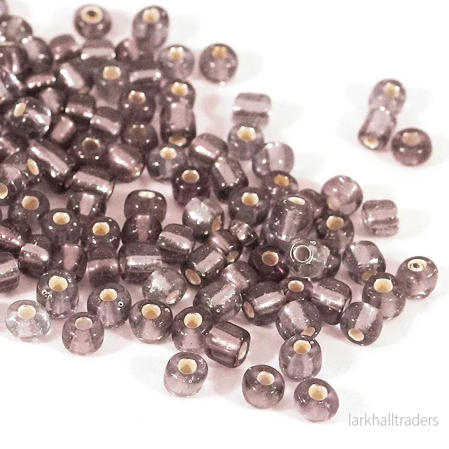Seed Beads, 4mm, silverlined rose blush, 30g Seed Beads, 4mm, silverlined rose blush, 30g