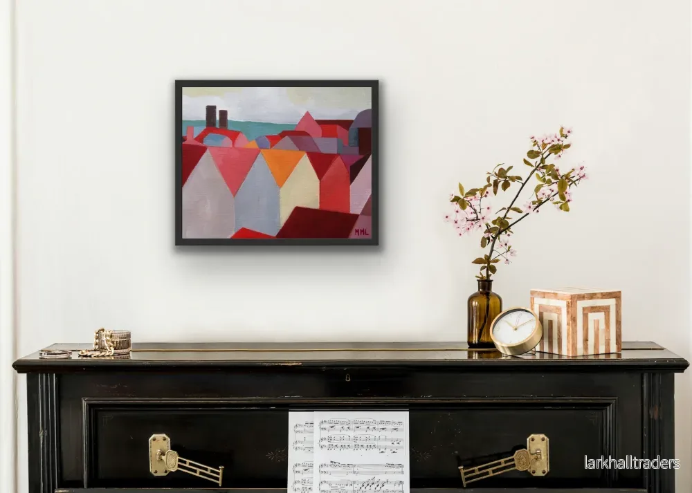 From a French window Art Print - Bild 2
