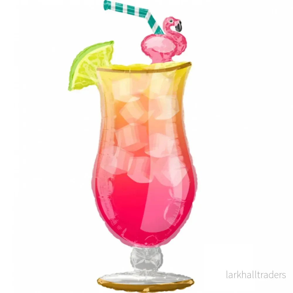 Folieballong, tropical drink 50×104 cm