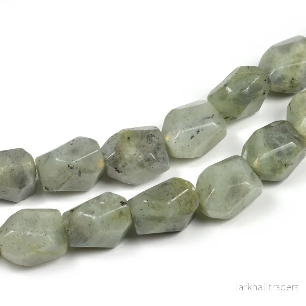 Labradorit bumling, facetterad, 12x17mm, 1st Labradorit bumling, facetterad, 12x17mm, 1st