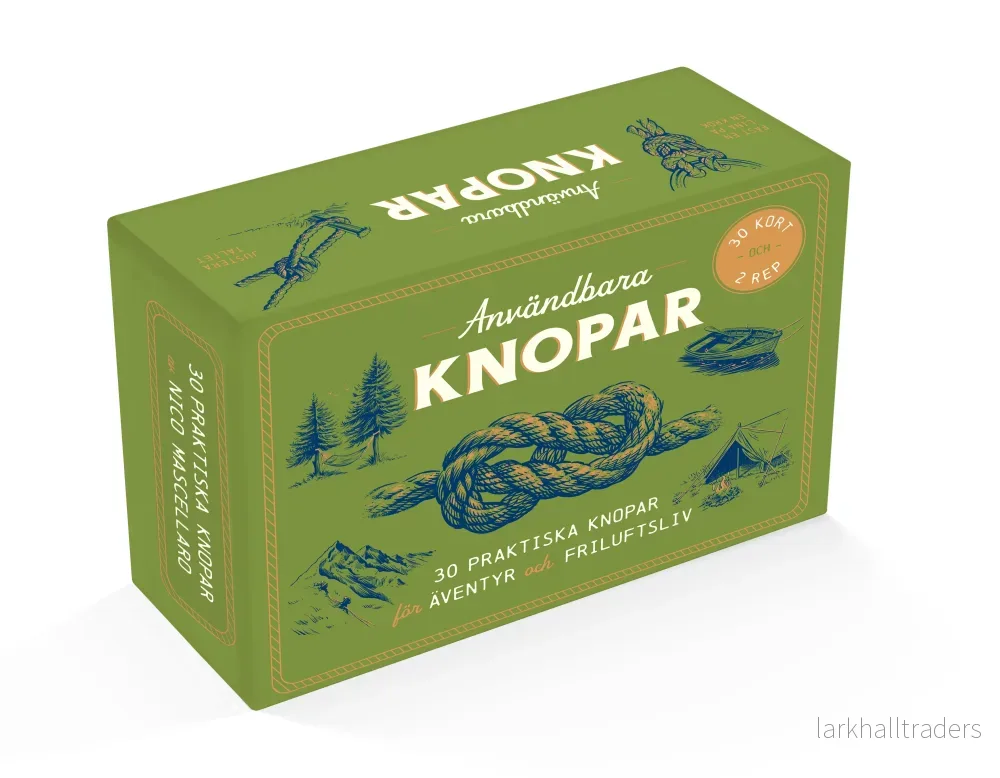 Användbara knopar : box med kort och rep. 30 praktiska knopar Användbara knopar : box med kort och rep. 30 praktiska knopar
