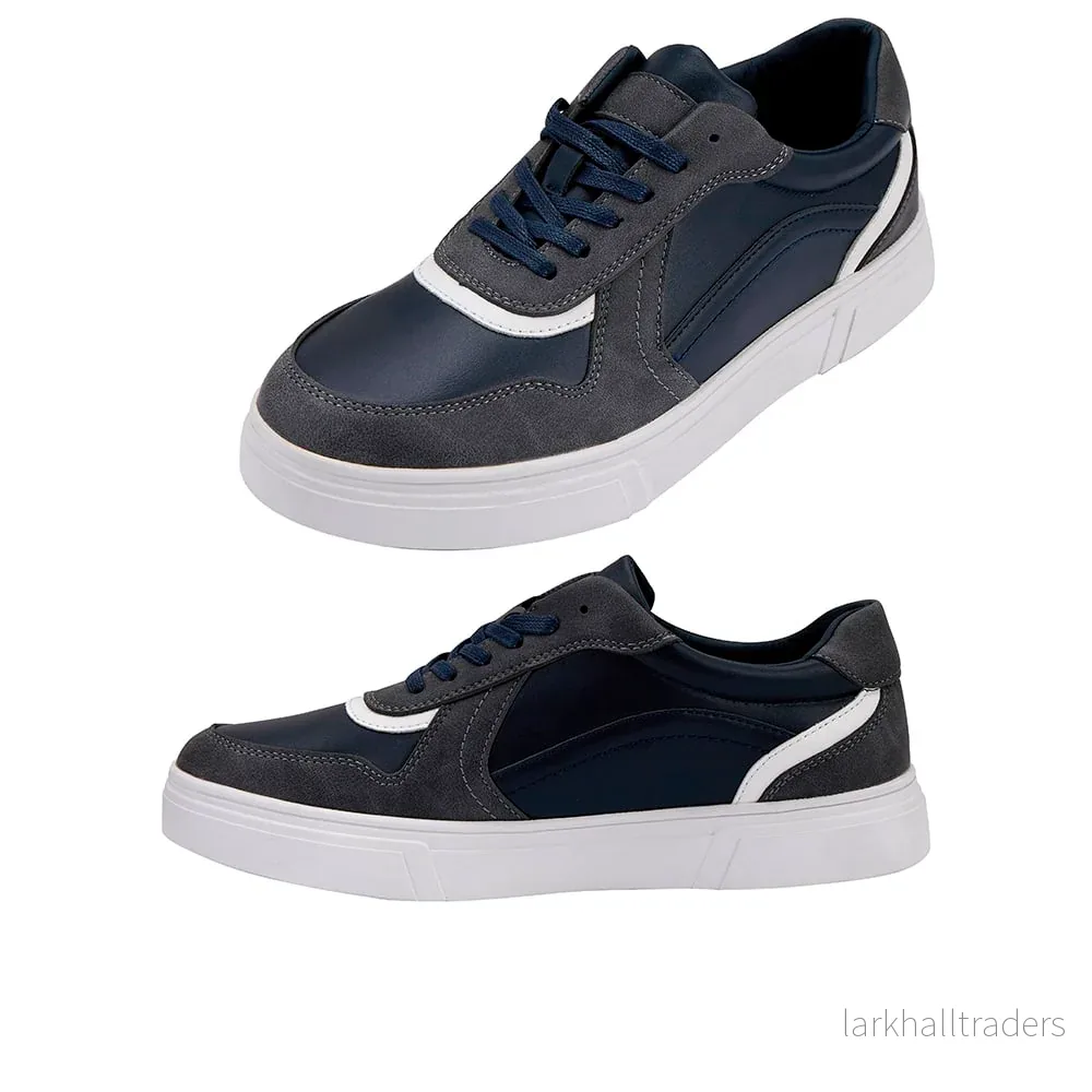 Sneakers för herrar, marinblå och vita - Bild 2