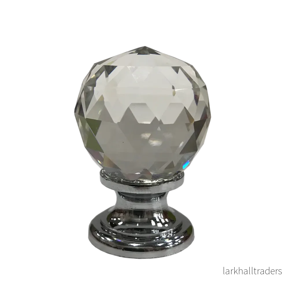 Dörrhandtag Crystal handtag för dörrskåp mm diamant silver/guld