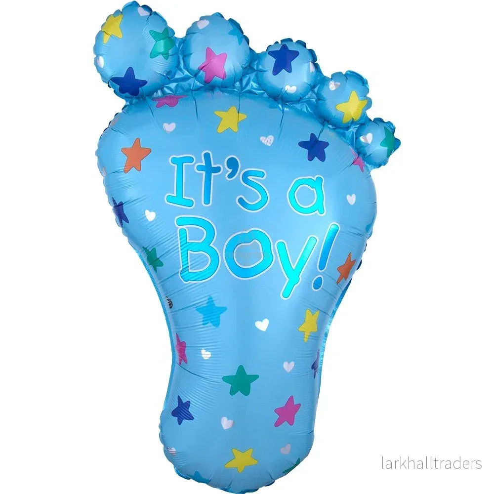 Folieballong, it’s a boy foot 82×58 cm Folieballong, it’s a boy foot 82×58 cm
