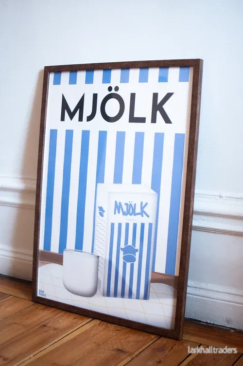 Blå Mjölk Poster - Bild 2