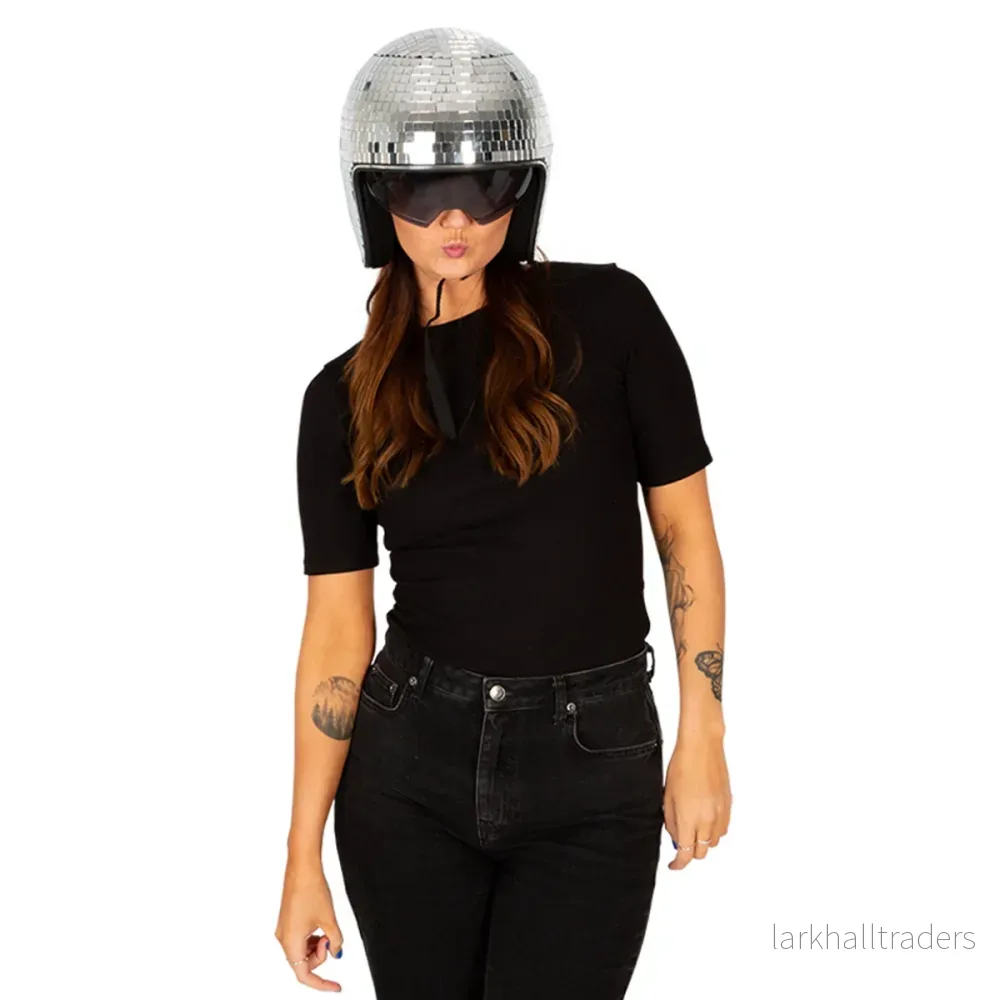 Discohjälm, silver - Bild 3
