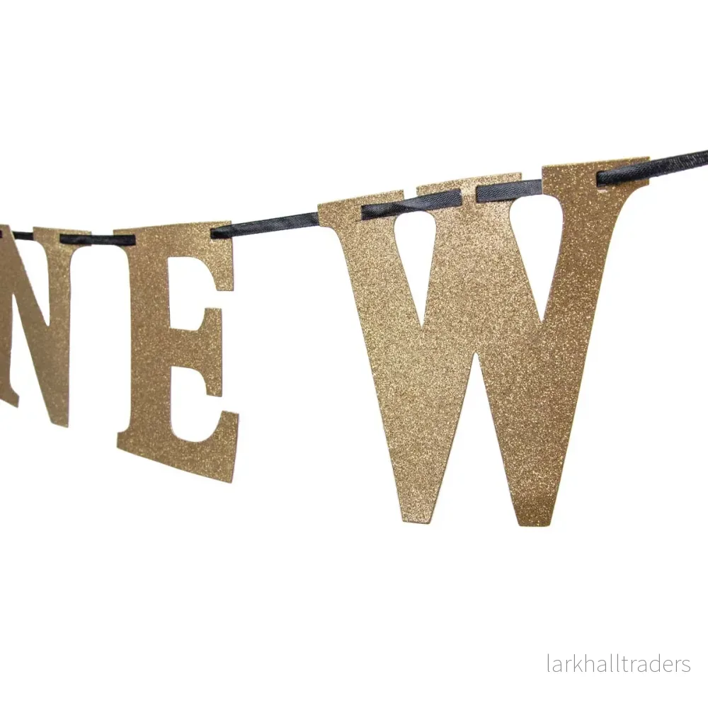 Girlang, happy new year guld 360x13 cm - Bild 2
