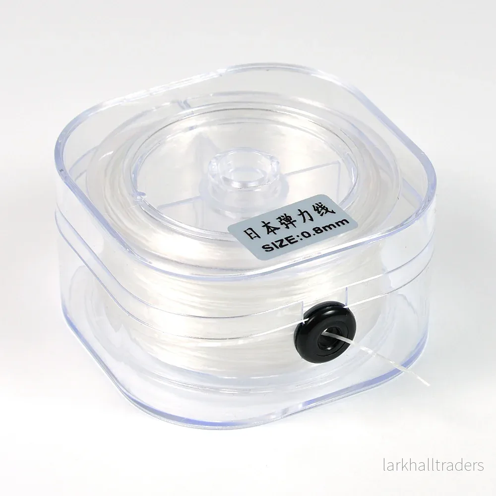 Elastisk tråd spandex på dispenser, 0,8mm, 50m Elastisk tråd spandex på dispenser, 0,8mm, 50m