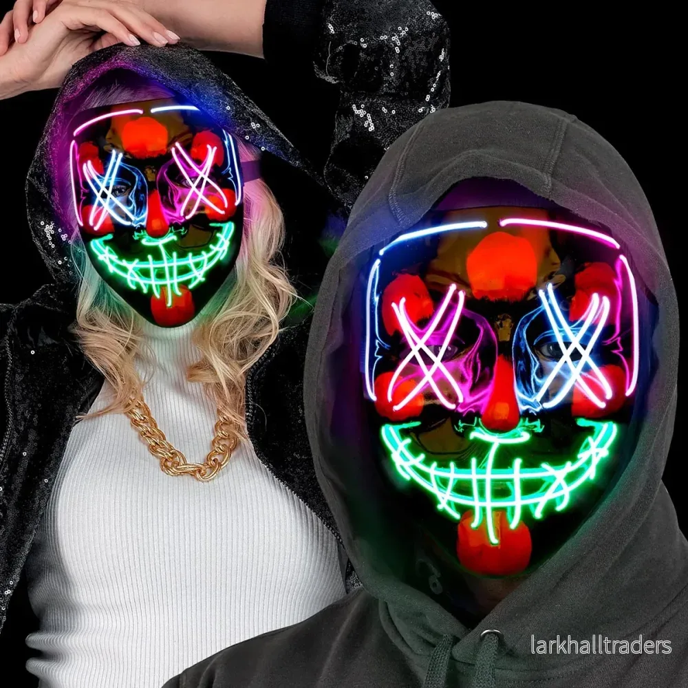 LED-mask, scary multi - Bild 3
