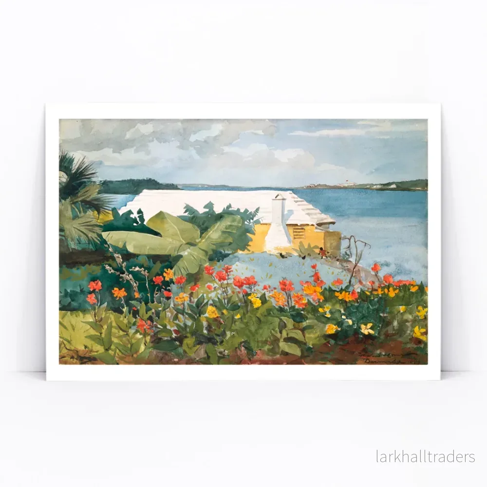 Blomträdgård och bungalow Poster - Bild 3