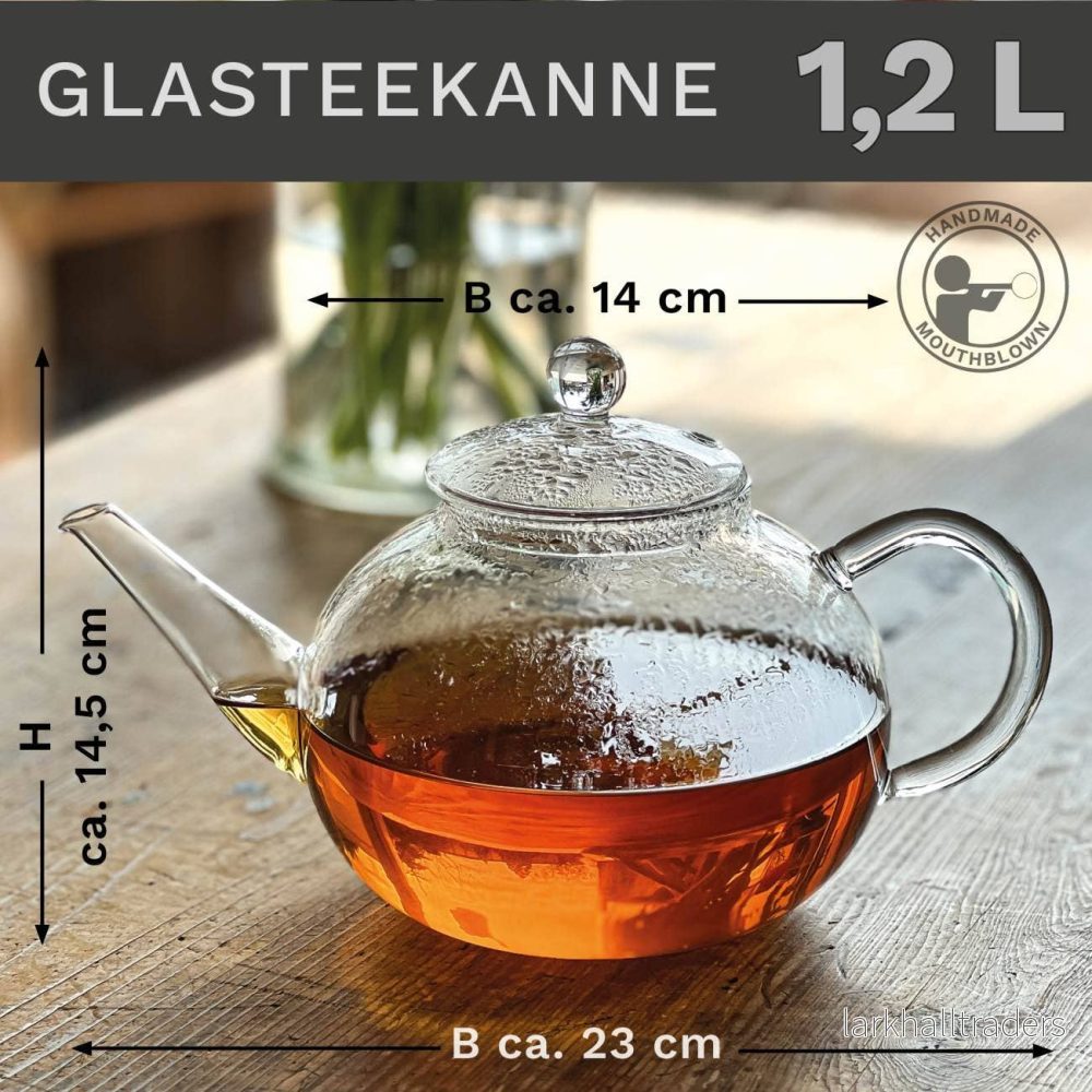 Creano Tekanna 1,2 L Glas lock i ett - Bild 3