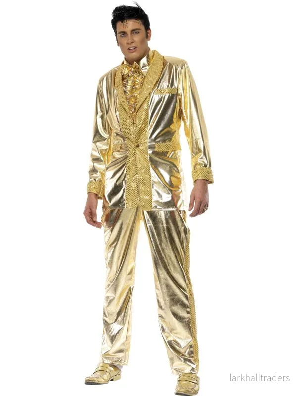 Kostym, Elvis guld M Kostym, Elvis guld M