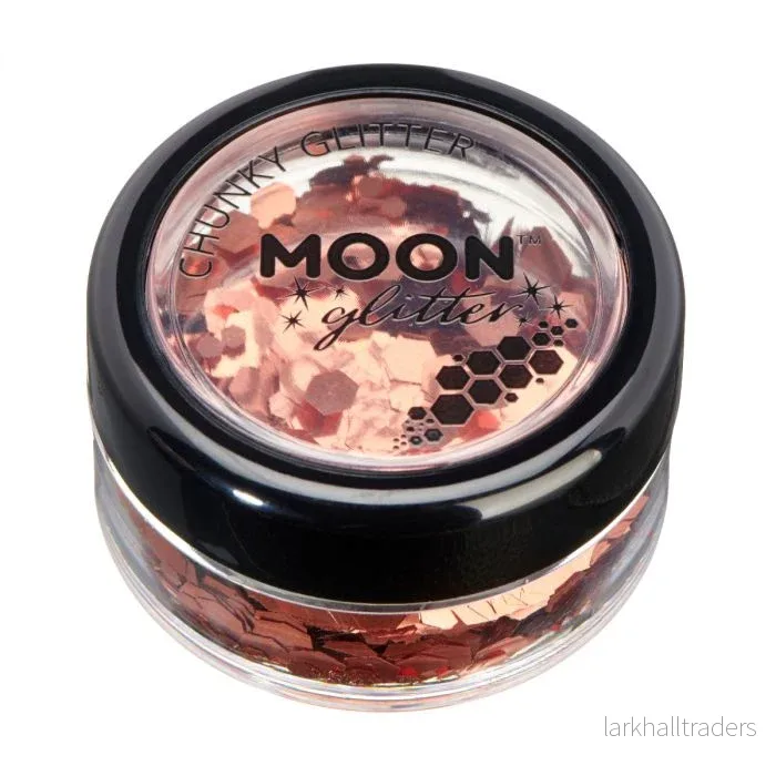Moon Ansikts- & kroppsglitter i burk, brons 3 g