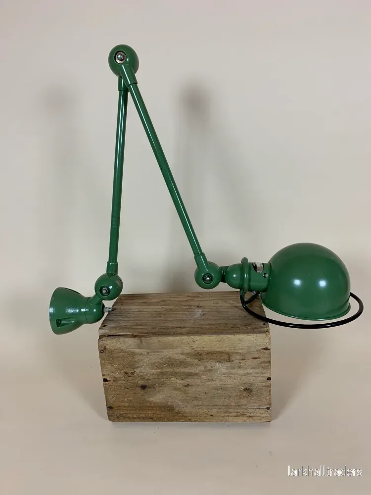 Jieldé vägglampa med 2 armar - Grön