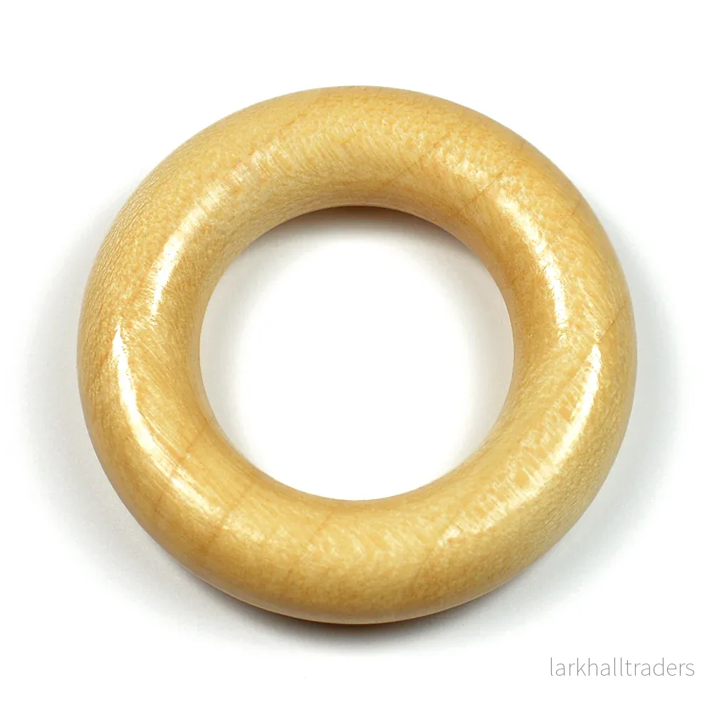 Liten träring utan hål, naturlig