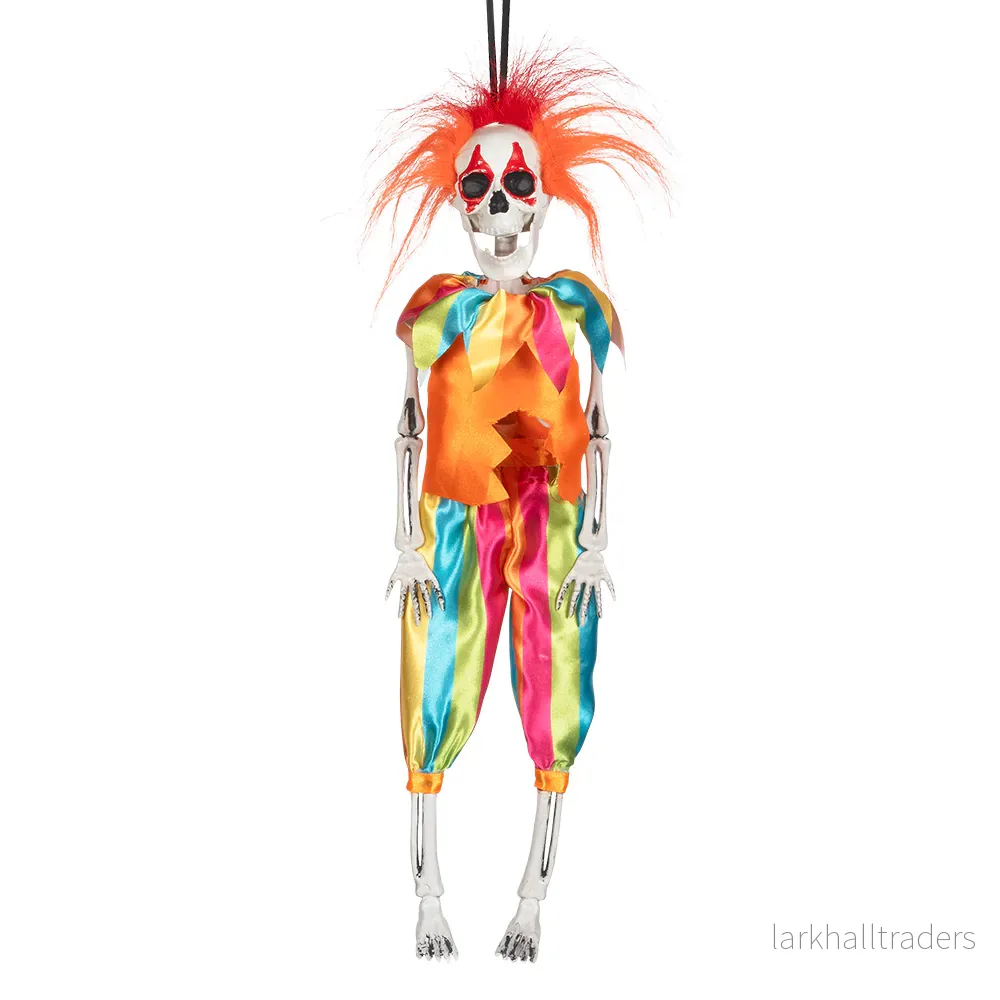 Prop, hängande skeleton clown 40 cm