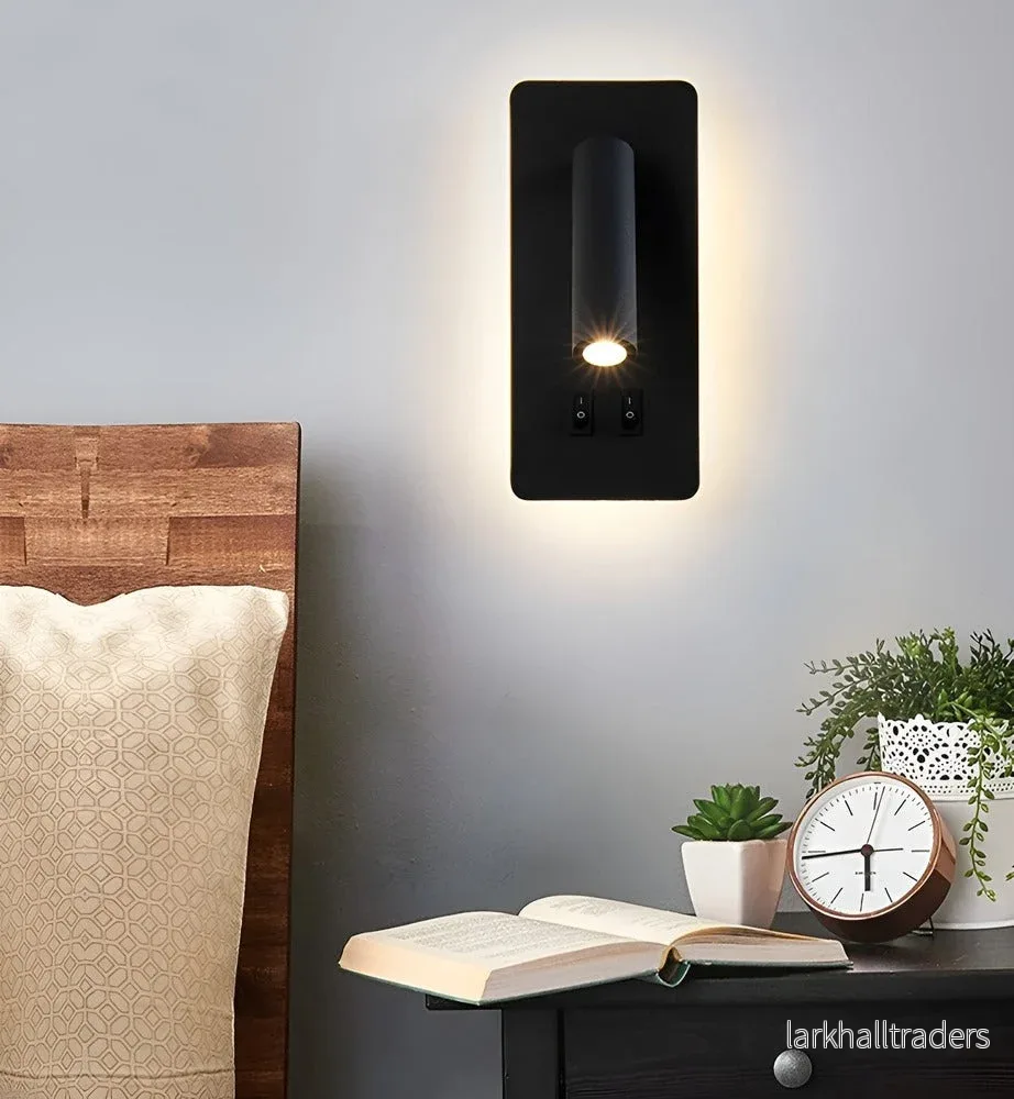 Swivel330° – Minimalistisk Cylinder Vägglampa | 330° Roterande Järnlampa med Dubbla Strömbrytare - Bild 3