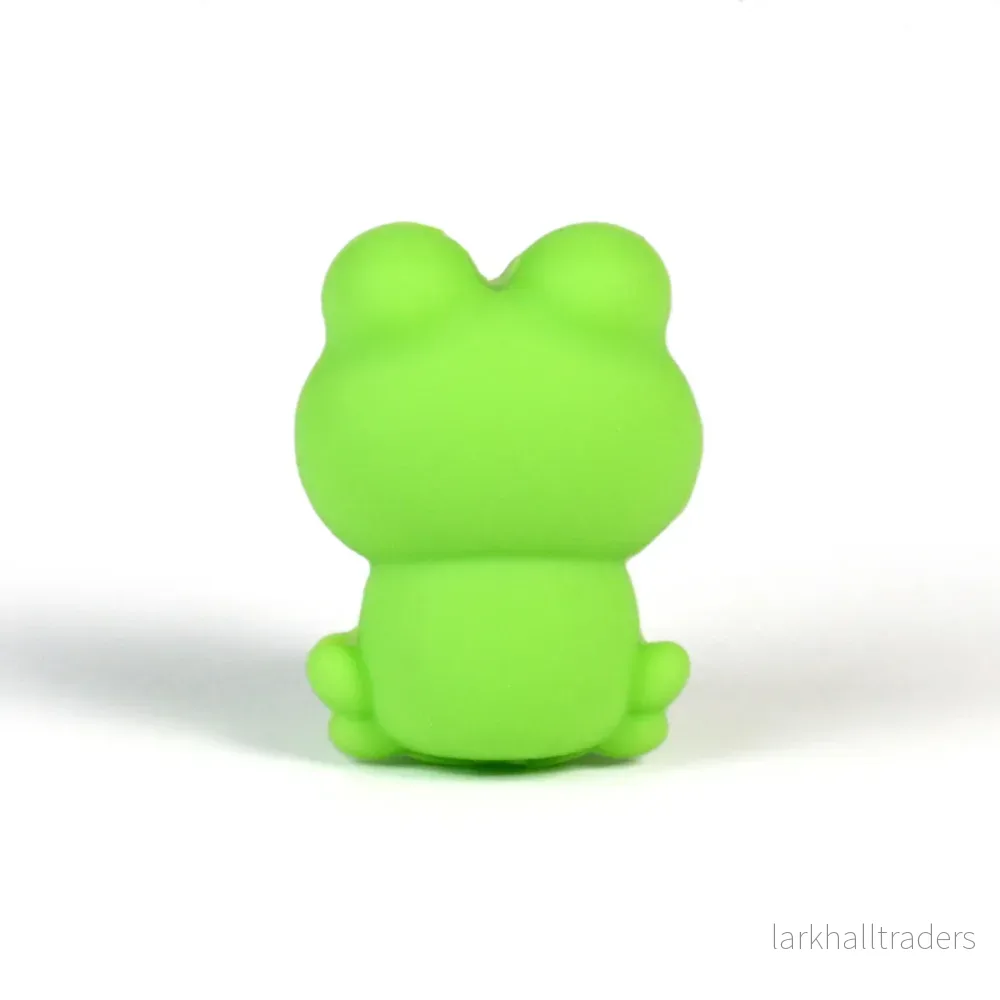 Motivpärla i silikon, 3D groda - Bild 2