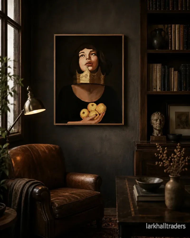 The Crown and the Apples – Original Målning - Bild 3