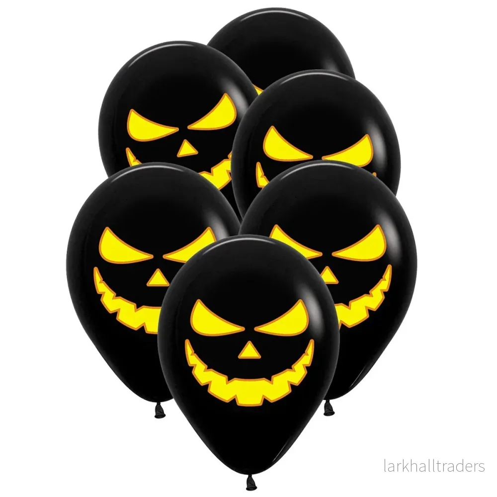 Ballonger, pumpa skräck 6 st Ballonger, pumpa skräck 6 st